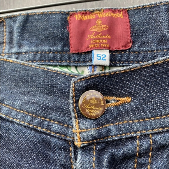 Vivienne Westwood Blue Straight Jeans 52 US 36 Large - Picture 5 of 10
